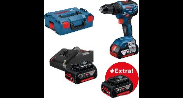 Bosch GSR 18V-55 18V Li-Ion accu schroefboormachine set (3x 5,0Ah) in L-Boxx - koolborstelloos - 55Nm