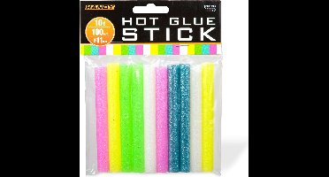 Handy - Lijmpistool Vullingen Fluorescerende Kleuren - Lijmpatronen 11MM Rond - 100MM Lang - Lijm Patronen voor Lijmpistool O.A. Handy Lijmpistool - BPK