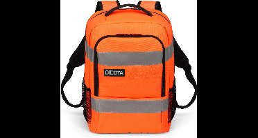 Dicota HI-VIS Base 24L Rugzak Oranje – Reflecterende Rugzak met Laptopvak