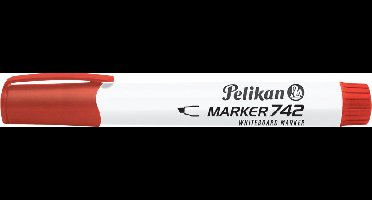 Pelikan 742 markeerstift 10 stuk(s) Beitelvormige punt Rood