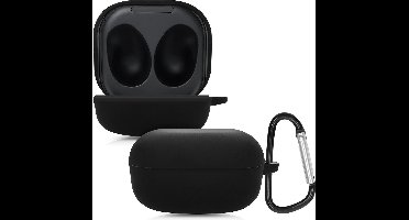 New Age Devi - - Siliconen case - inclusief karabijnhaak - Geschikt voor Galaxy Buds2 Pro - Zwart
