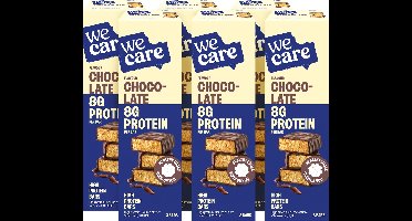 WeCare - High Protein Bars - Chocolade - 6 x 81 gr