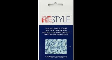 Naaivrije plastic drukknopen 12,4 mm, 30 stuks