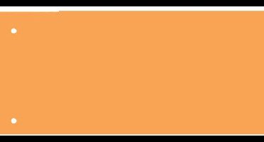 Scheidingsstrook qbasic 240x105mm 50vel oranje | 24 stuks
