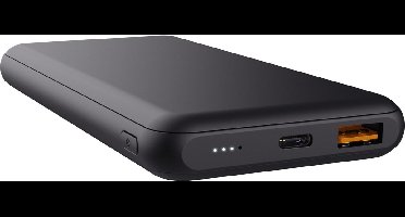 Trust Redoh - 10000 mah powerbank - Iphone / samsung - snellader - USB A, USB C - Universele Powerbank - 18W - Zwart