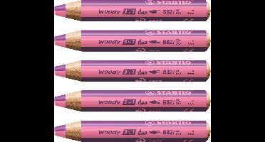 woody 3 in 1 duo roze/lila