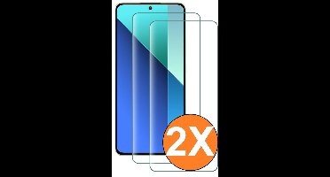 Screenprotector geschikt voor Xiaomi Redmi Note 13 4G / 5G - gehard Glas Tempered Glass - 2 Stuks