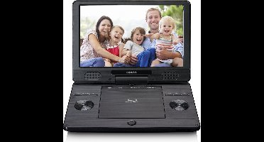 Lenco BRP-1150BK - Draagbare 11.5" Blu-ray - DVD speler met USB en SD, zwart