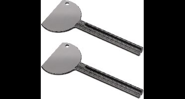 New Age Devi - 2x Tube Uitknijper RVS Sleutelvormig - Voor Creme en Bodylotion - Tandpasta Knijper - Tube Squeezer voor Laatste Restjes - Zilverkleurig