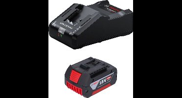 Bosch starterset 1x GBA 18 V / 4 Ah / 4000 mAh Li-Ion accu ( 1600Z00038 ) + GAL 18V-160 Professional oplader ( 1600A02T5G )