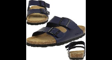 Rohde damessandaal muiltjes met twee bandjes 5631 blauw