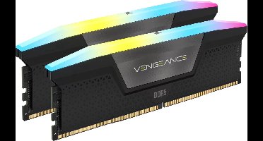 Corsair Vengeance RGB - Geheugen - DDR5 - 96 GB: 2 x 48 GB - 288-PIN - 6800 MHz / PC5-54400 - CL34 - 1.4V - XMP 3.0 - On-die ECC - grijs