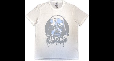 Disney Star Wars - Darth Vader Spray Paint Heren T-shirt - L - Wit