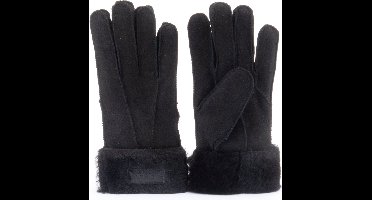 Warmbat Gloves Women Lammy patchwork Dames Handschoenen - Black