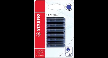 Inktpatroon stabilo blauw | 10 stuks