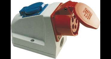 Wandcontactdoos COMBO 16A 5p 6h IP44 PCE 9215-6