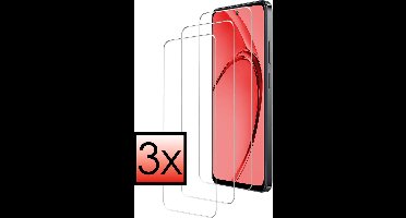 Screenprotector - 3 Stuks - Geschikt voor OPPO A80 - Extra Sterk - Beschermglas - Gehard Glas - Tempered Glass - Screen Protector - Bescherm Cover