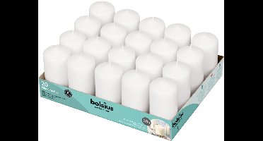 Bolsius - Horeca stompkaars - 100/48 - 20 stuks per verpakking - Wit
