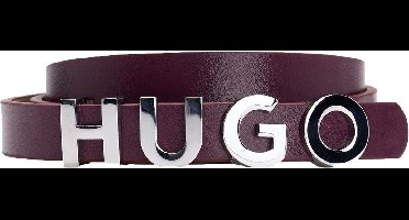 HUGO Leren Riem Zula Leather Belt 1,5 cm W95 Purple Paars