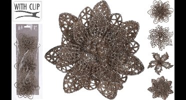 Diversen Bloemversiering Clip - 3 stuks van 10 cm