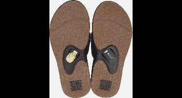 Reef Fanning Heren Slippers - All Black - Maat 48