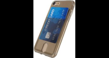 Xccess Hoesje geschikt voor Apple iPhone 7 Telefoonhoesje Flexibel TPU | Xccess Card Case Backcover | iPhone 7 Case | Back Cover - Grijs