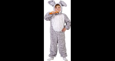 Konijnen pak kind grijs