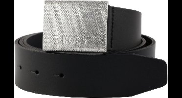 BOSS Leren Riem Leather Belt W80 Black Zwart