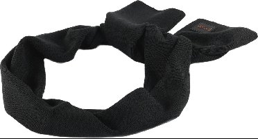 BOSS Sjaal Foxon Knitted Scarf Black Zwart