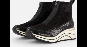 Remonte Enkellaarsjes zwart Textiel - Dames - Maat 43