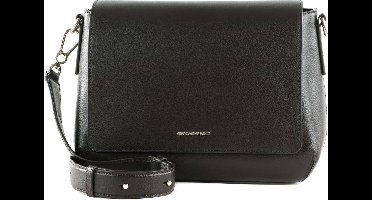 MANDARINA DUCK Leren Schoudertas Luna Shoulder Bag With Flap Mole Donkerbruin