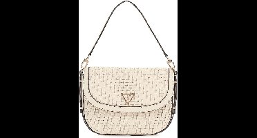 GUESS Schoudertas Murielle Flap Shoulder Bag Bone Beige