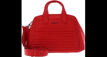 MANDARINA DUCK Leren Handtas Schoudertas I-Con Tote Flame Scarlet Rood