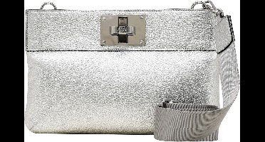 JOOP! Leren Koppeling Avondtas Splendere Nana Clutch Silver Zilverkleurig
