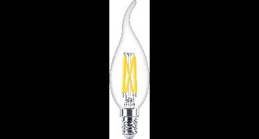 Philips MASTER LED E14 Gebogen-tip Kaars Filament Helder 3.4W 470lm - 922-927 Dim To Warm | Beste Kleurweergave - Dimbaar - Vervangt 40W