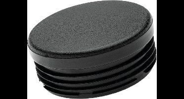 Rond insteekdop - 30mm - 20 stuks - Vlak geribbelde eindkap - Inslagdop - Kunststofdop