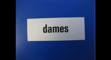 Tekstplaat 130X50Mm Alu Dames