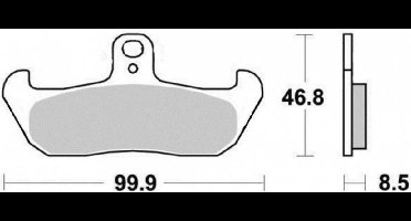 remblokje oem voor motorfiets cagiva 125 wmx 1988 tot 1992 nieuw