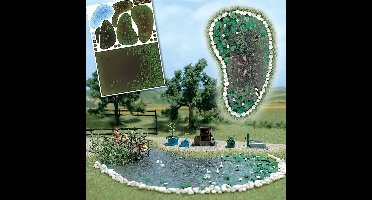 Busch - Gartenteich - Set H0 (Bu1210) - modelbouwsets, hobbybouwspeelgoed voor kinderen, modelverf en accessoires
