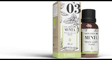 Biologische muntessence 15 ml etherische olie (Munt)|Organic mint essence 15 ml of essential oil (Mint)|Essence de menthe bio 15 ml de huile essentielle (Menthe)