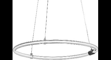 LEDVANCE Decor Aura hanglamp van gebogen polycarbonaat met LED en filamentontwerp, 18 W, 2000 lm, 3000 K, 830 warm wit, click dimbaar, donkergrijs, kunststof (PC), 498 mm, IP20