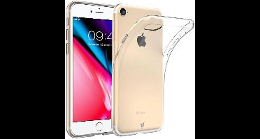 Hoesje geschikt voor iPhone 8 - Transparant Back Cover Siliconen Case Hoes