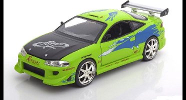 Brian's Mitsubishi Eclipse The Fast and the Furious 2001 groen 1:24 Jada Toys
