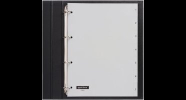 Tabbladen Quantore 4 Gaats 1 7 Genummerd Grijs Pp