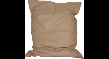 Zitzak Leatherlook Donkerbeige met binnenzak maat 110x140 cm