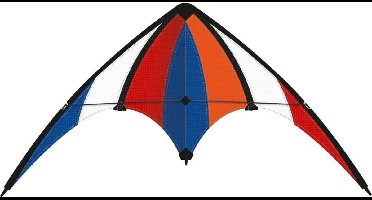 Gekleurde stuntvlieger 100 cm