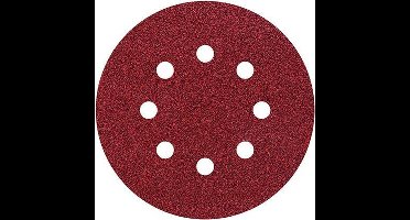 wolfcraft - 25 klittenbandschijven voor hout/metaal, Ø 125 mm, korrel 120 - 2251100