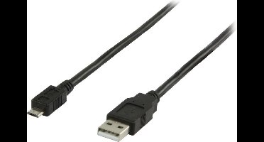 Micro USB kabel 3 Meter Zwart