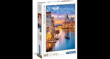 Clementoni - Puzzel - 500 Stukjes - Verlichting VenetiÃ« - Puzzel Voor Volwassenen - High Quality Collection