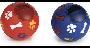 Beeztees Snackbal - Hondenspeelgoed - Verstelbaar - Assorti - Dia: 15 cm